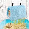 CQJ Bird Nest Snuggle Hut Soft Plush Hammock Hanging Cage