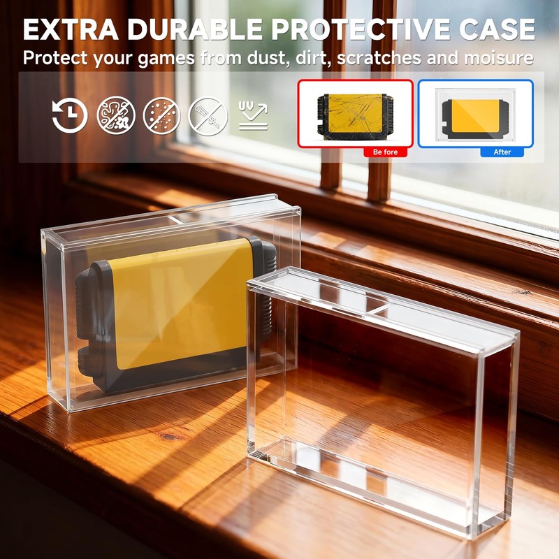 CaSZLUTION 3MM Acrylic Game Cartridge Protector for Famicom FC