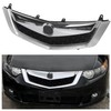 HECASA Front Grille Compatible with 2009 2010 ACURA TSX Silver