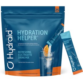 Hydration Helper® Orange - Electrolyte Powder with 1118mg Electrolytes for Better Water Absorption for Sports & Fast Recovery - 25 Sticks with Orange Flavour