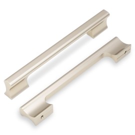 POVEFONK 10 Pack 6-1/4 Inch Champagne Bronze Kitchen Cabinet Handles Cabinet Pulls Gold Drawer Pulls Kitchen Cabinet Hardware Dresser Handles