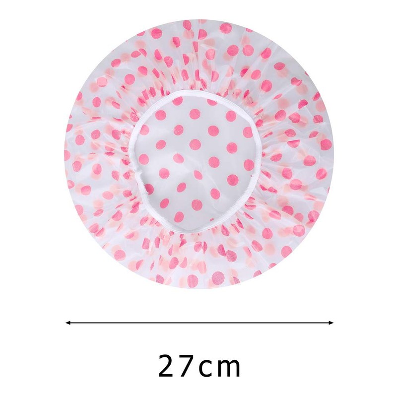 Shower Cap, 3 Pcs Waterproof Reusable Shower Caps Bath Hair