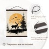 Artmag Magnetic Poster Hanger Frame, Light Wood Wooden Magnet Canvas