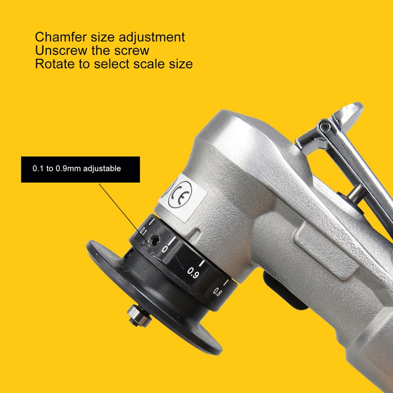 Mini Handheld Pneumatic Chamfering Machine 30000RPM C0.1 to C1.5 45