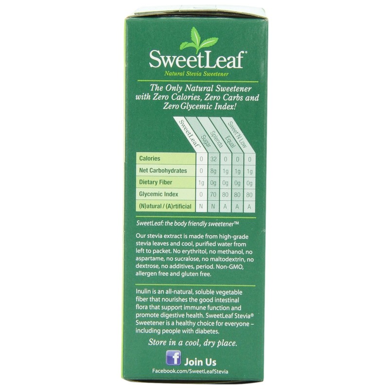 SweetLeaf Natural Stevia Sweetener, 35 Packets (Pack of 4)