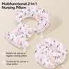 Little Grape Land Nursing Pillow, Multifunctional Breast Feeding Pillow with