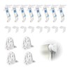 Clamp support for double roller blind, 8 pieces, roller blind