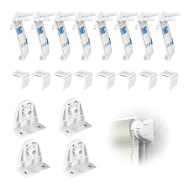 Clamp support for double roller blind, 8 pieces, roller blind holder, window, for your daily needs, part accessory set for attaching double roller blinds without drilling, clamping pliers for PVC,