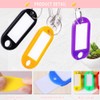 Key Tags 100 Pieces Keyring Tags Key Labels Plastic Key
