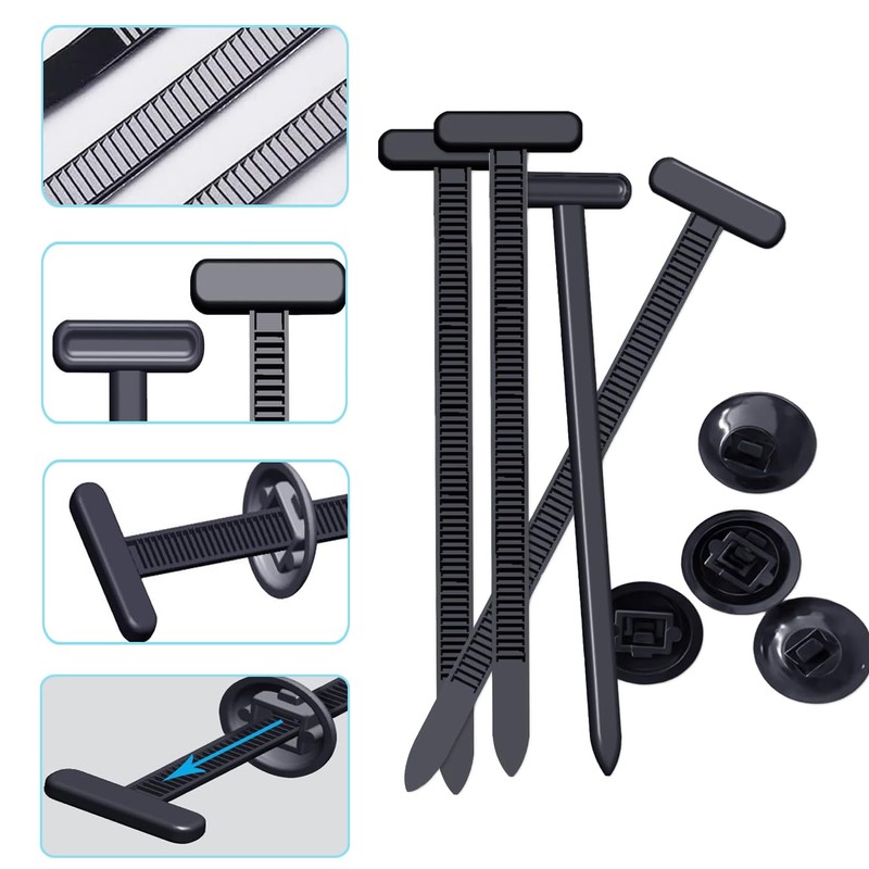 100pcs Universal Nylon Cable Buckles, Cable Buckle, Self-Locking Car Ties,