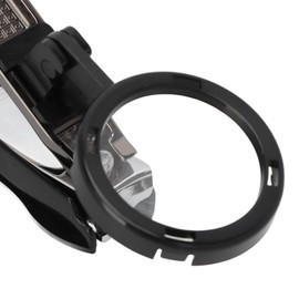 Cortaúñas con Lupa, Cortaúñas Grande, Juego de Lupa, Cortaúñas, Cortador de Uñas Portátil de Alta Resistencia con Lupa Extraíble para Personas Mayores(negro)