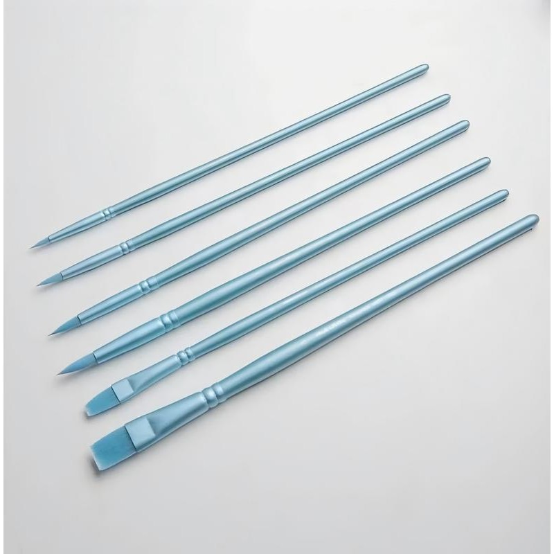 6PCS/Set Nylon Hair smoothly Brush Paint by numbers Art Materials:_Outlining