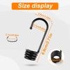 3/8 inch Plastic-Coated Bungee Shock Cord Hook, 30 PCs Plastic