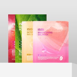 아이소이 겔 앤 시트 마스크팩 버라이어티 세트 (플럼+어성초+오션+브라이트닝 겔+리프팅 겔) Gel and Sheet Mask Pack Variety Set (Plum + Mugwort + Ocean + Brightening Gel + Lifting Gel)