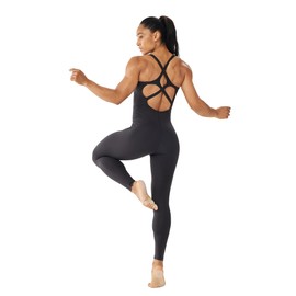 LOVESOFT Women's Sleevesless Bodysuit Dance Unitard, Backless Bodycon Rompers Jumpsuits for Workout Yoga