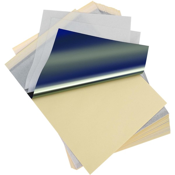 50 Pcs Tattoo Transfer Paper,Tattoo Stencil Paper, 4 Layers Tattoo