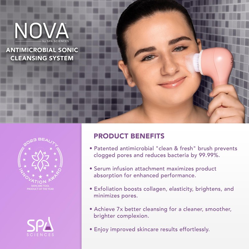 Spa Sciences - NOVA - Sonic Cleansing Brush with Bristles