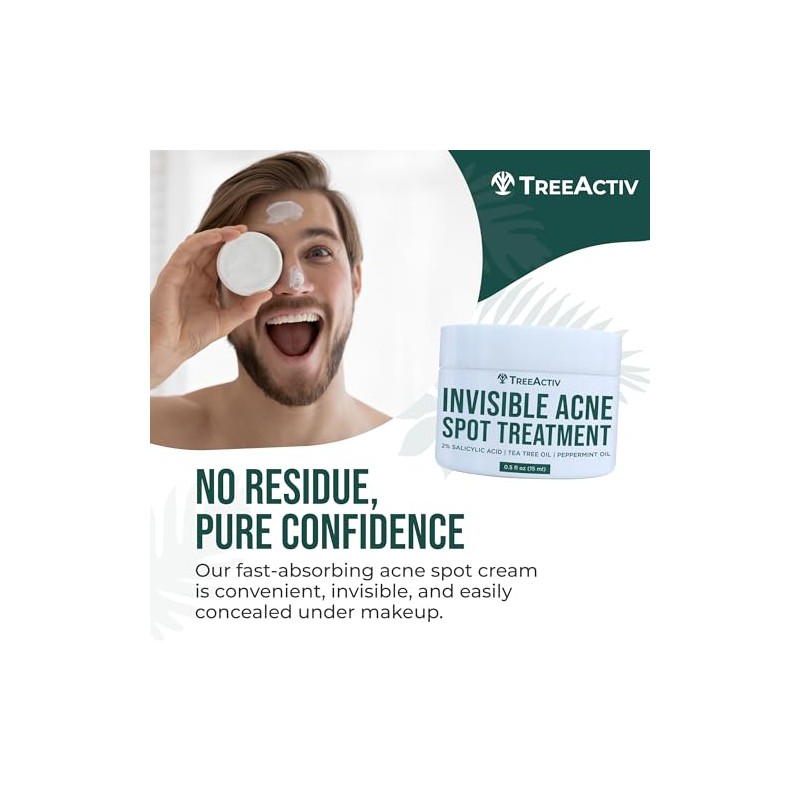 TreeActiv- Tratamiento invisible para el acné quístico con ácido salicílico