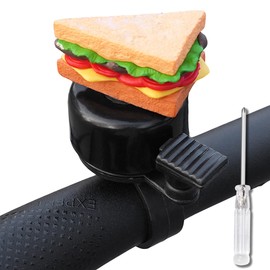 ACEDOAMARE Bike Bell with Loud Crisp Clear Sound Bike Bell For Road Mountain Adults Kids Children's Scooter Tricycles Bike Accessories Handlebar Decoration (Sandwich)