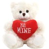 Plushland Stuffed Mocha Heart Bear - Plush Bear Toy for