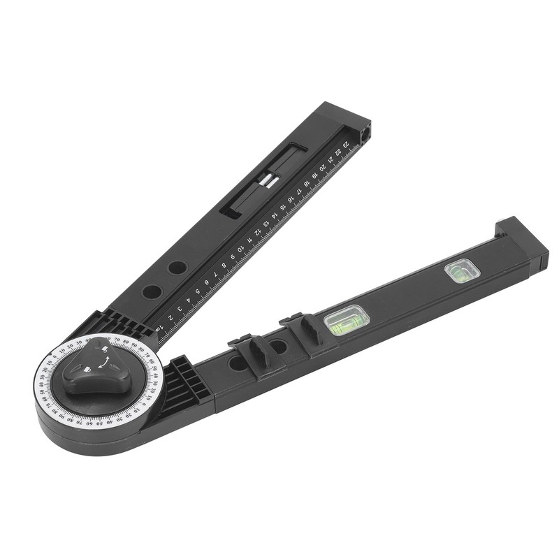 Woodworking Protractor Tool with Spirit Level Gauge Angle Finder Protractor