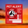 Puco Pet Warning Stickers, Warning Labels, Waterproof and Durable Stickers