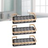 Shower Storage Rack 3 Layers Punch Free Rectangle Aluminum Shower