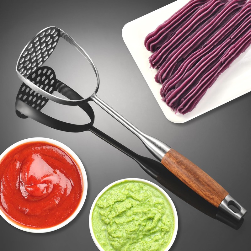 Potatoe Masher Stainless Steel - Heavy Duty Potato Mashed, Professional