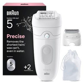 Braun SE5041 Silk Epil 5 Women's Hair Removal Epilator, White