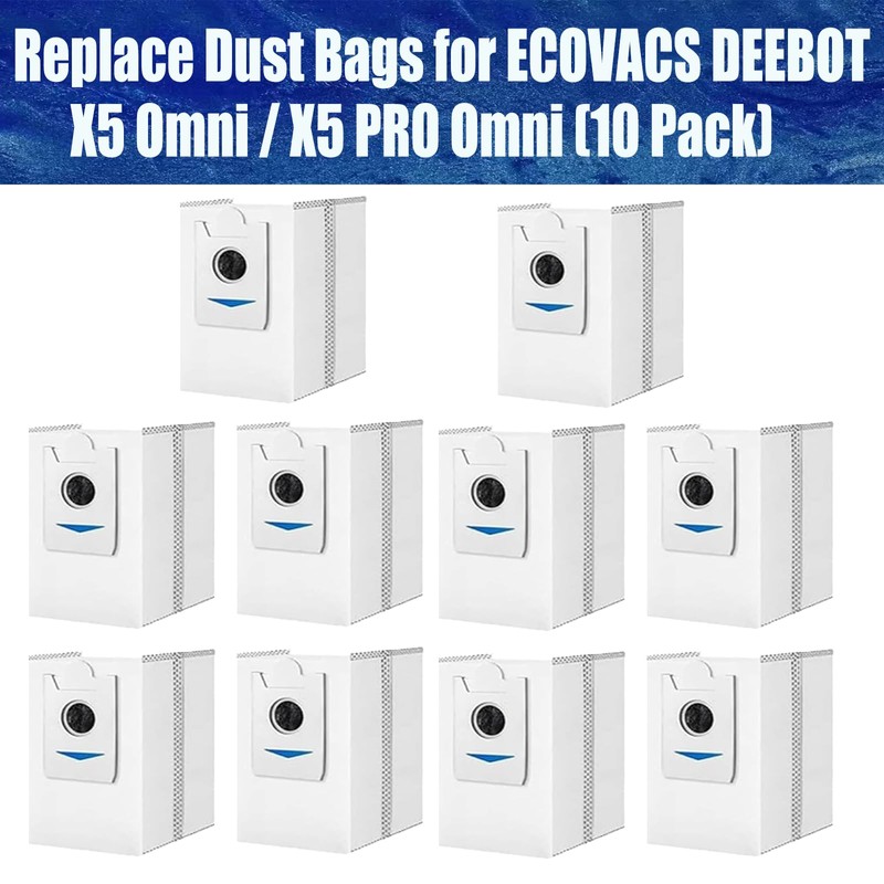 Replacement Disposable Dust Bag Compatible with ECOVACS DEEBOT X5 Omni