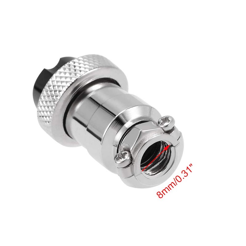 Hxchen Conector de panel hembra de metal de 3 pines