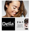 Delia Cosmetics - DARK BROWN Eyebrow & Eyelashes Tint, Innovative