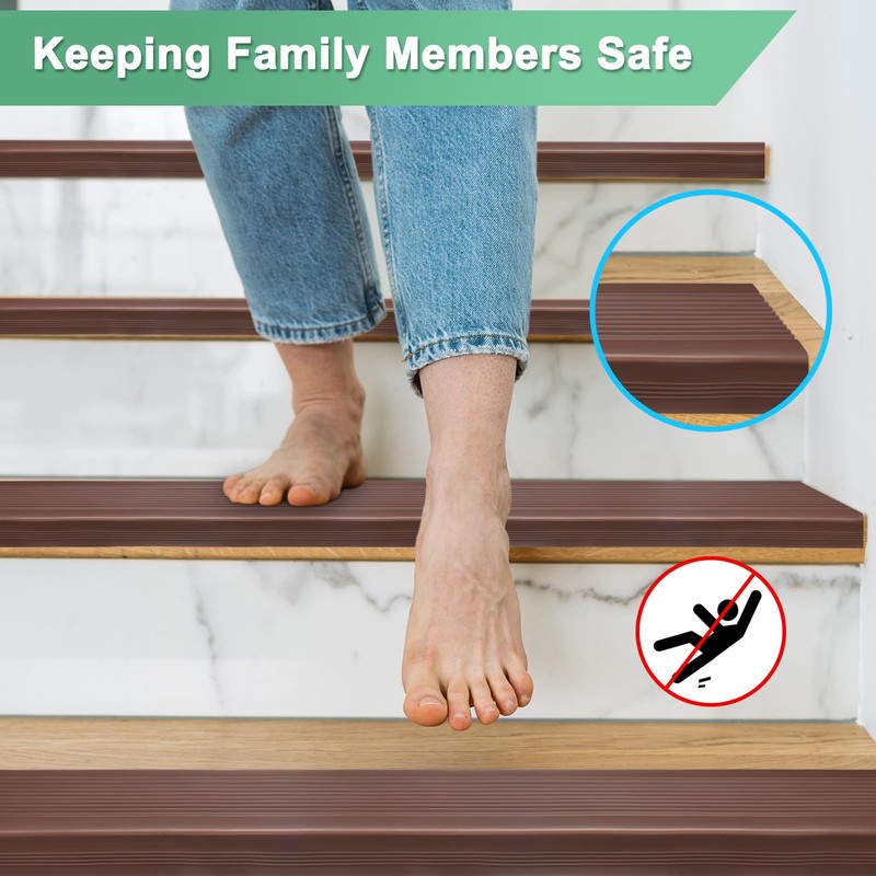 M METERXITY Stair Edge Trim 10FT Vinyl Rubber Stair Nosing