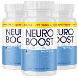 Neuro Boost Kapseln | Pflanzen-Komplex | Für Männer und Frauen | 60 Kapseln pro Dose 3x