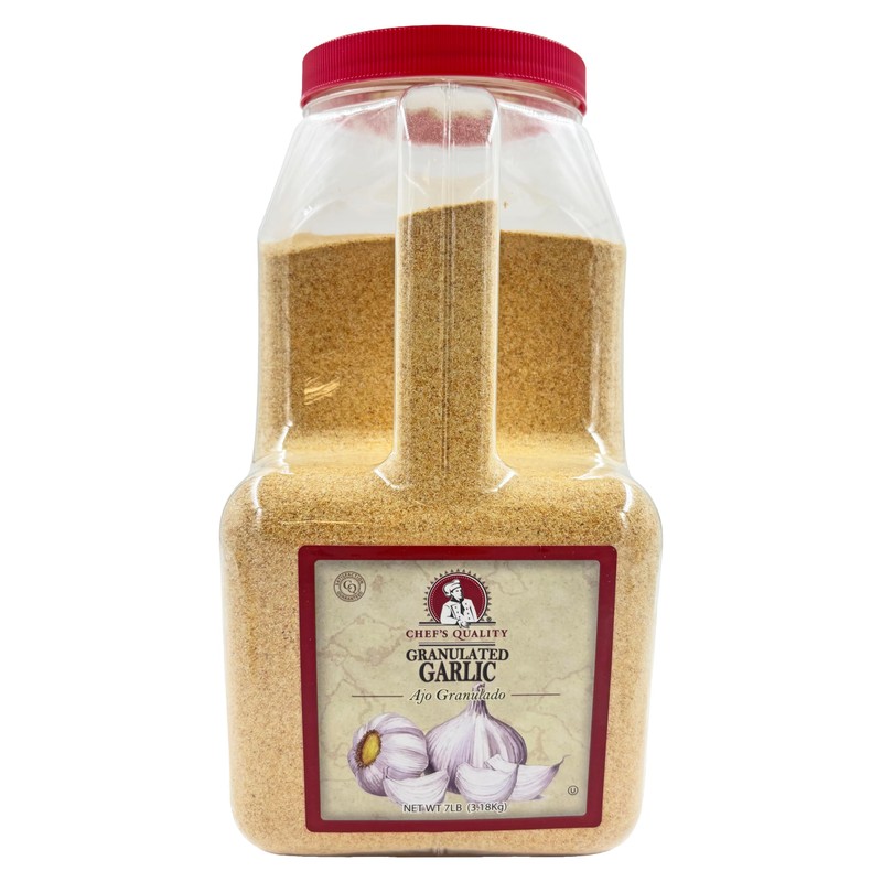 Chef's Quality Granulated Garlic 7 LB