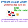 12/25/50pcs small metal Dominican flag lapel pin Dominican Republic Pin