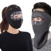 KC Certified Full-Face Goggle Winter Mask - Basic & Neck Cover Types for Ultimate Cold Protection Cold Protection Mask (Neck Cover Type Pink) 4ea