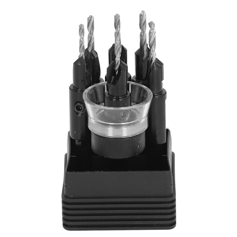 6pcs Countersink Drill Bit Set 82 Degree Chamfer 1/4 Inch