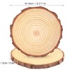 12 PCS 6.3-7.1 Inch Natural Wood Slices, Unfinished Pine Wood