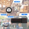LOUKIENE Restaurant Pager System, 10 Pagers, Wireless Coaster Beepers Guest