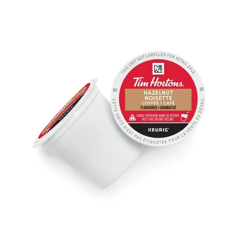 Tim Hortons Hazelnut Light Medium Roast Coffee, Keurig K-Cups, 12ct,