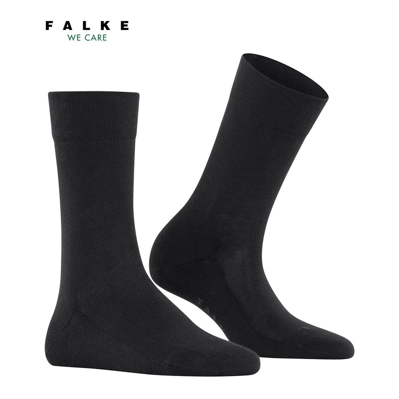 Falke, Womens, Sensitive London Crew Cut, Black, 8-10.5