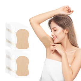 Underarm Sweat Pads, 50 Sheets, Fade Resistant, Smudge-Prevention, For Underarm Sweat, Unscented, Moisture Absorption, Quick Drying, Heat Protection, Use on Bottom of Feet and Underarms, Easy to Apply