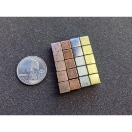 Board Game Modder 8mm Solid Metal Resource Cubes | Board Game Pieces - Copper - Light, Single Cube