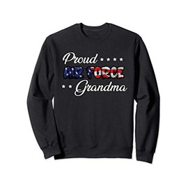 US Flag Bold Proud Air Force Grandma Sweatshirt