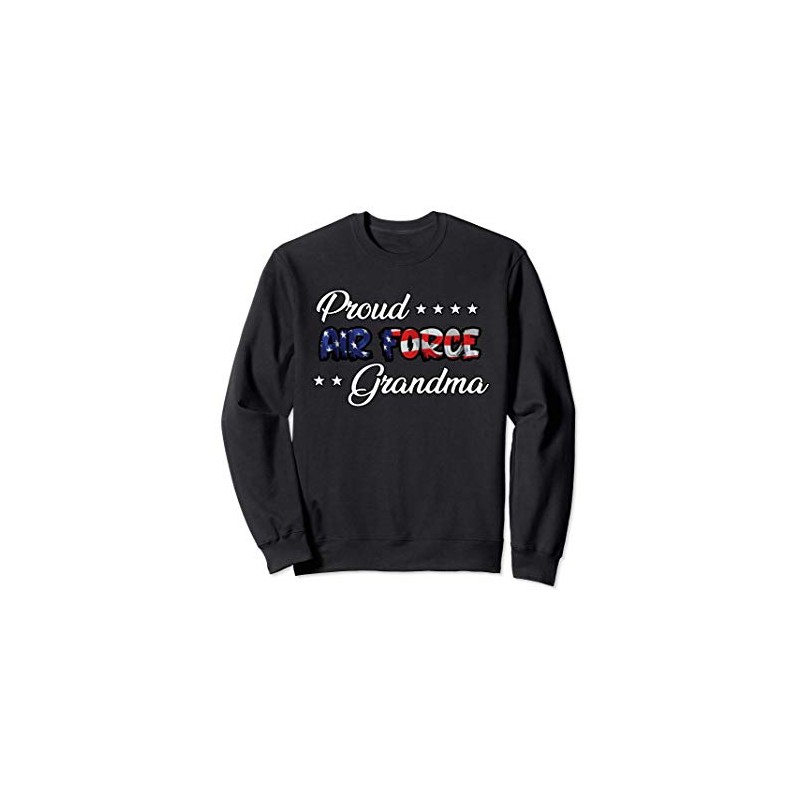 US Flag Bold Proud Air Force Grandma Sweatshirt