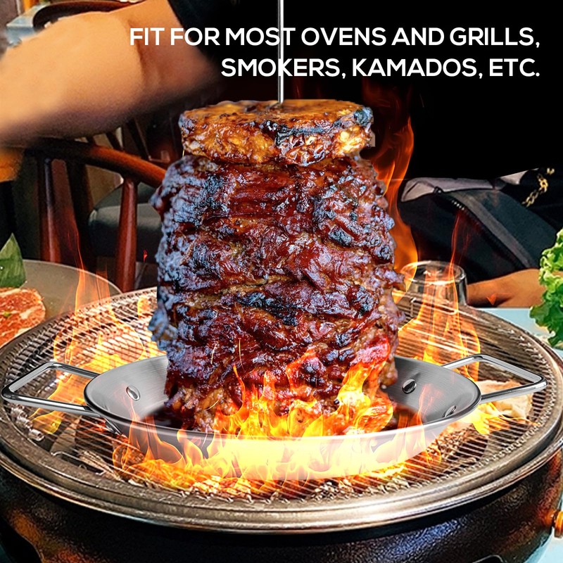 Fengzhe Al Pastor Skewer for Grill：Stainless Steel Vertical Skewer, Brazilian