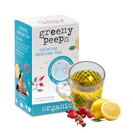 Greenypeeps Organic Calming Bedtime Tea- Sleep Support Nighttime Tea Bags - Bed Time Tea Sleepy Night- Fairtrade Certified, USDA Organic | Eco -Friendly Tea Bags | 100% Recyclable Packaging | 3% Back to Community | Carbon Negative & Planet Positive Tea -