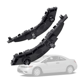 SecosAutoparts Par de soportes de parachoques delantero compatibles con Honda Civic 2006-2010 2011 lado izquierdo y derecho