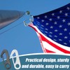 CZAYEFNH Flag Pole Clip Snap Hooks，30 PCS Durable Nylon Flag